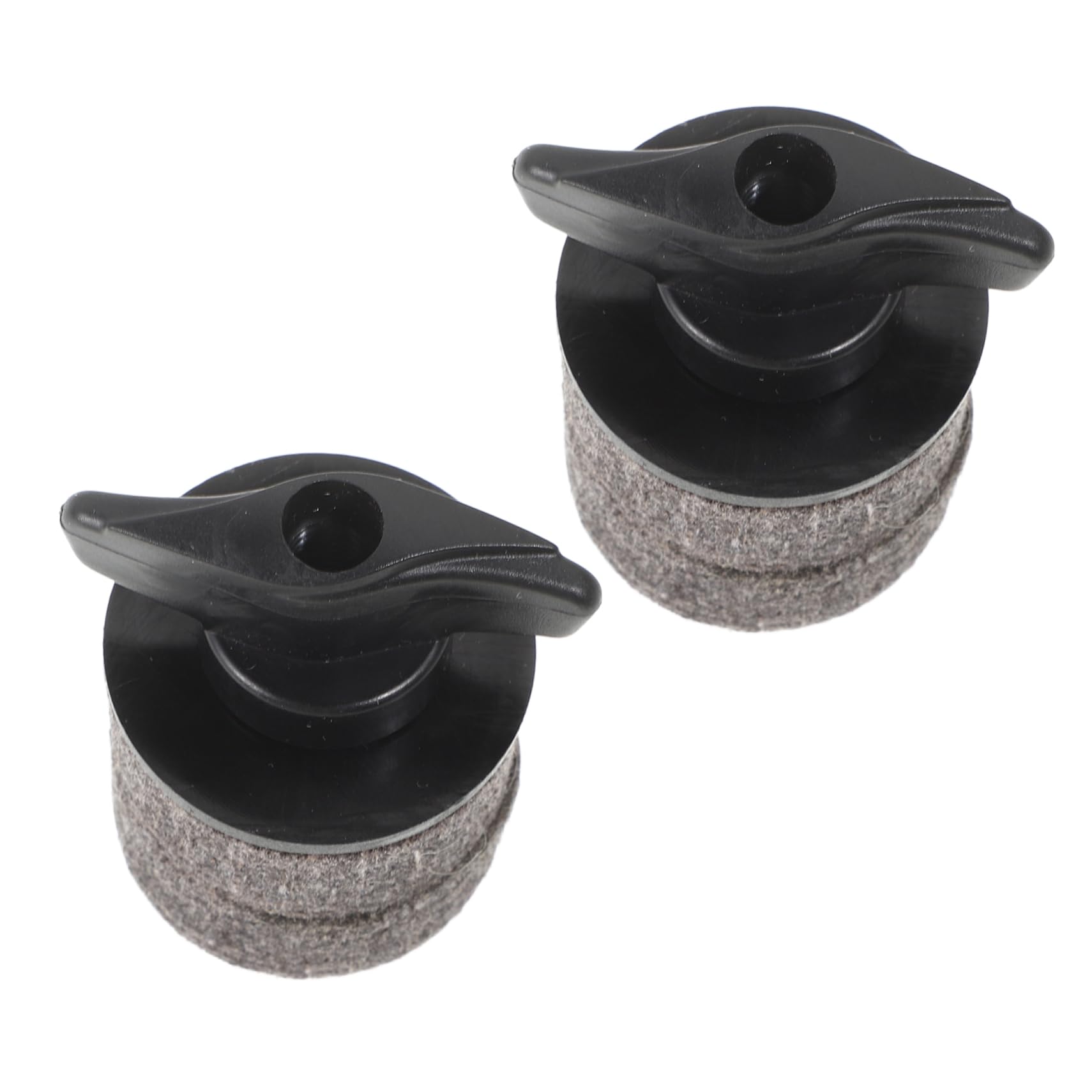 ERINGOGO 2 Set Cymbal Holder Set for Drum Practice Pad Clutch Felt Crash Pad Drum Mute Screw Knob Plastic Bracket