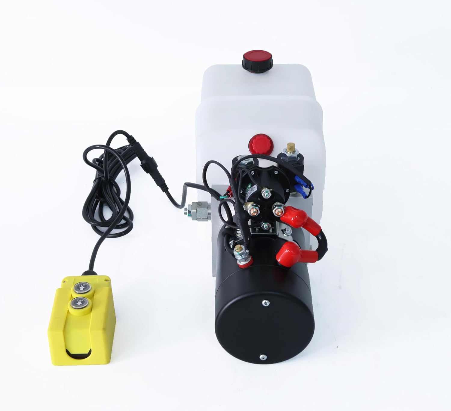 Hydraulic Pump DC-4499, 6 Quart Double Acting 12V Compatible with Dump Trailers (DC36)