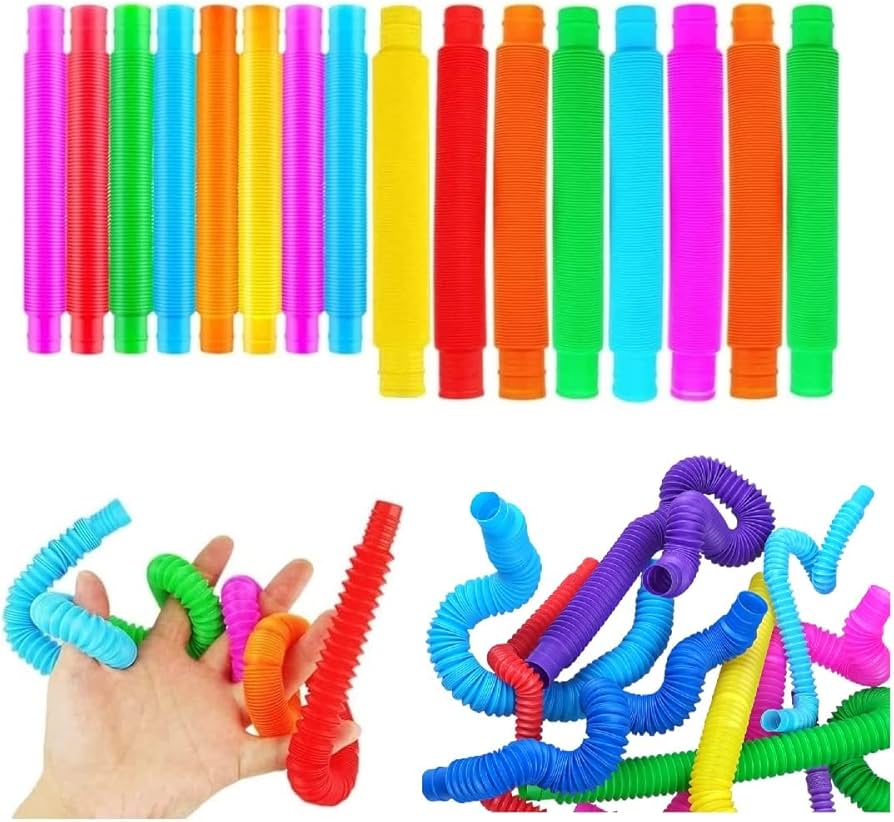 Amazon.co.jp: 16本セット レインボー ポップ チューブ ストレスと不安 Amazon.co.jp: 16本セット レインボー ポップ チューブ ストレスと不安
