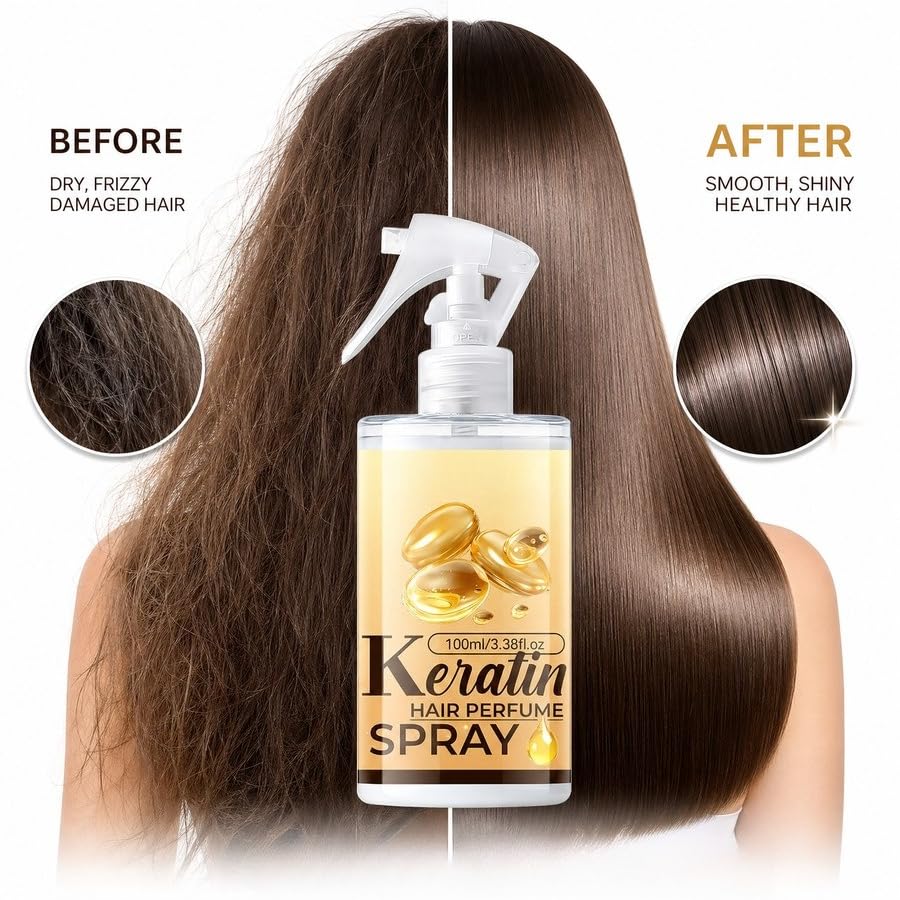 Spray de keratina para cabello seco y encrespado 100ml miniatura 4