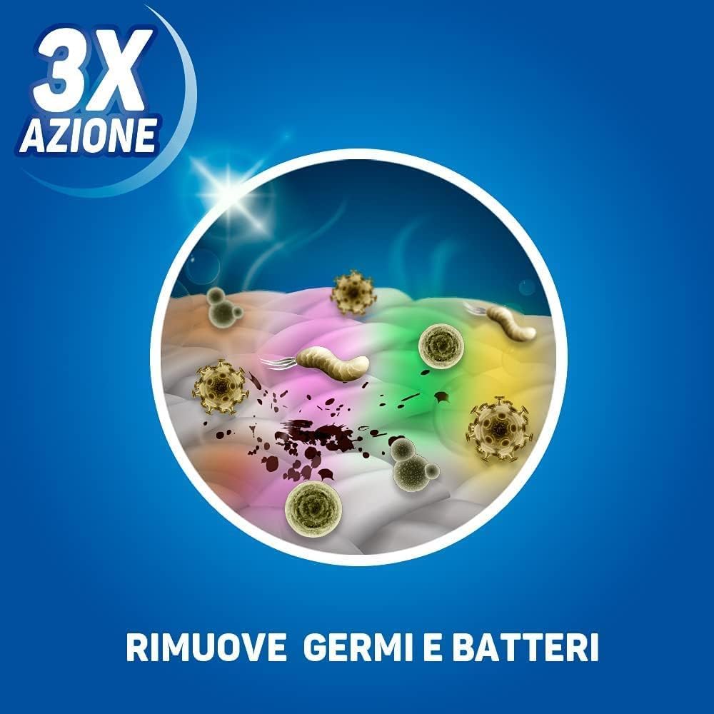Napisan Detersivo Lavatrice Liquido Igienizzante Capi Colorati, 8 Confezioni da 2 l da 40 Lavaggi di Detersivo Lavatrice Liquido