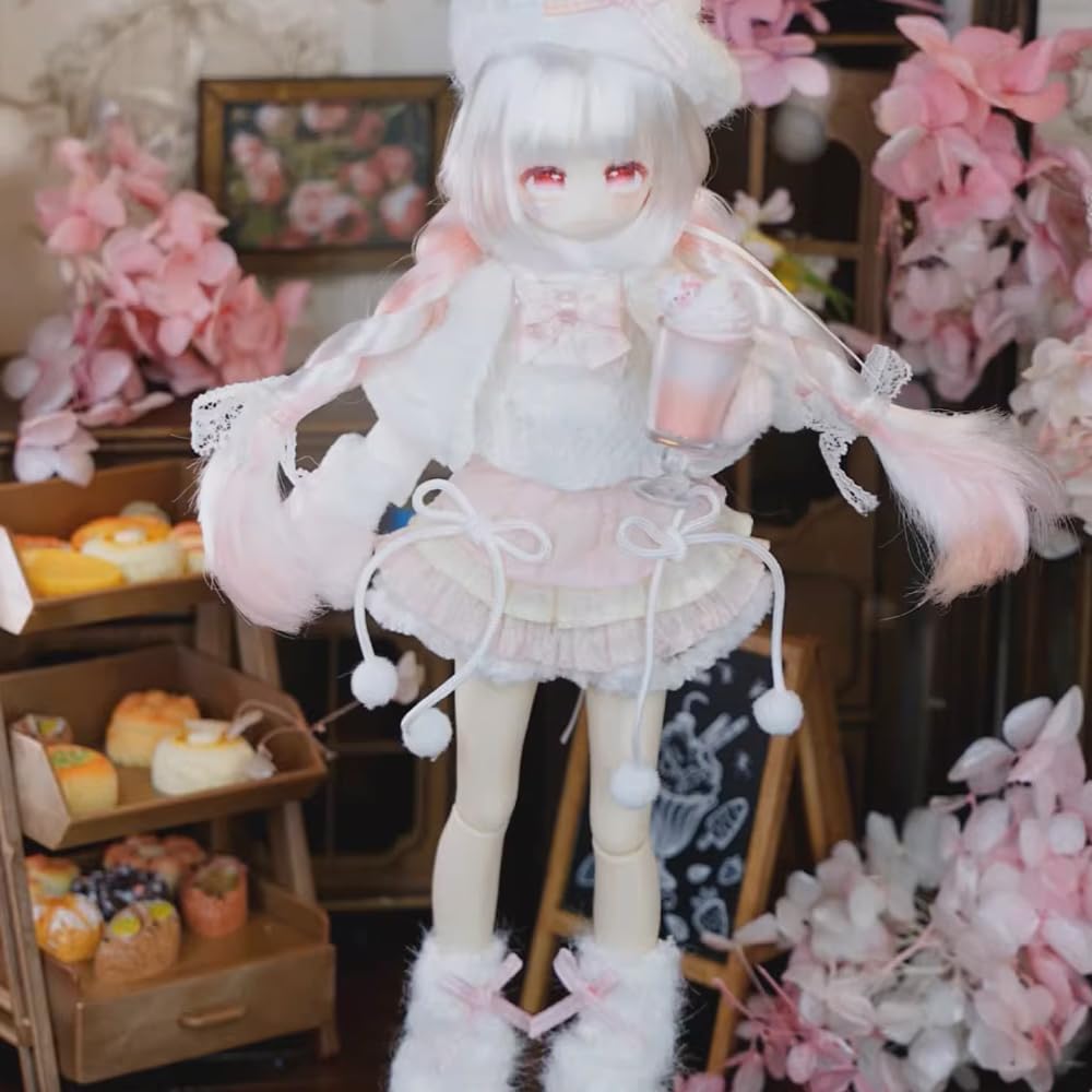 niannyyhouse BJD Blind Box Figuren, kugelgegelenkte Puppe mit Kleidung, Vier Jahreszeiten Tee Geschichte Serie, 1/8 Maßstab Sammelfigur (1ST)