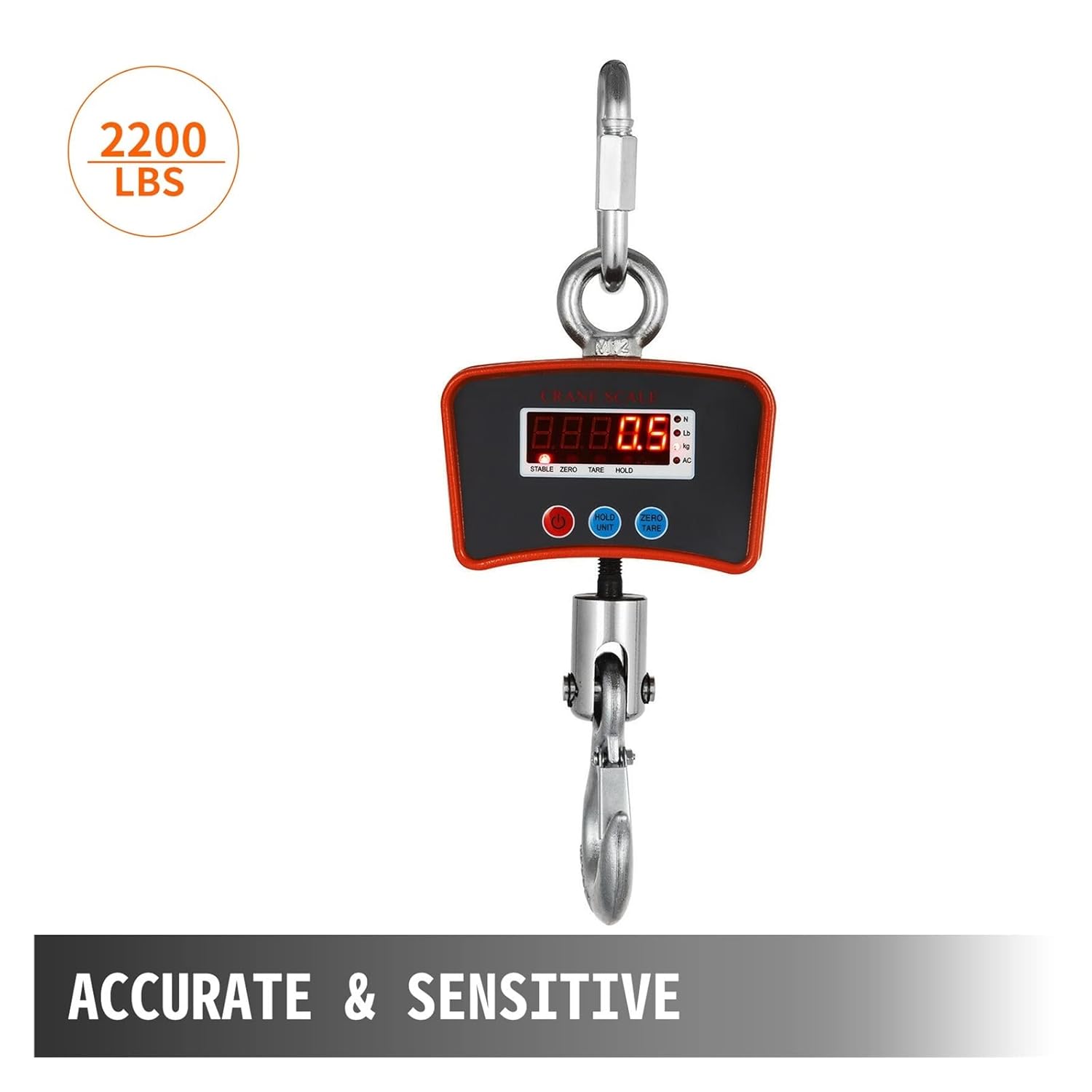 1000KG Digital Crane Scale with Hanging Hook Remote Control Mini Bascula Balance Precision Gadgets Tools Heavy Industrial