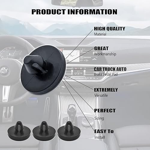 Miniatura 4 de 12 tapones para interruptor de freno, tapón para interruptor de freno, almohadilla para pedal de freno automático para camión, interruptor de luz de