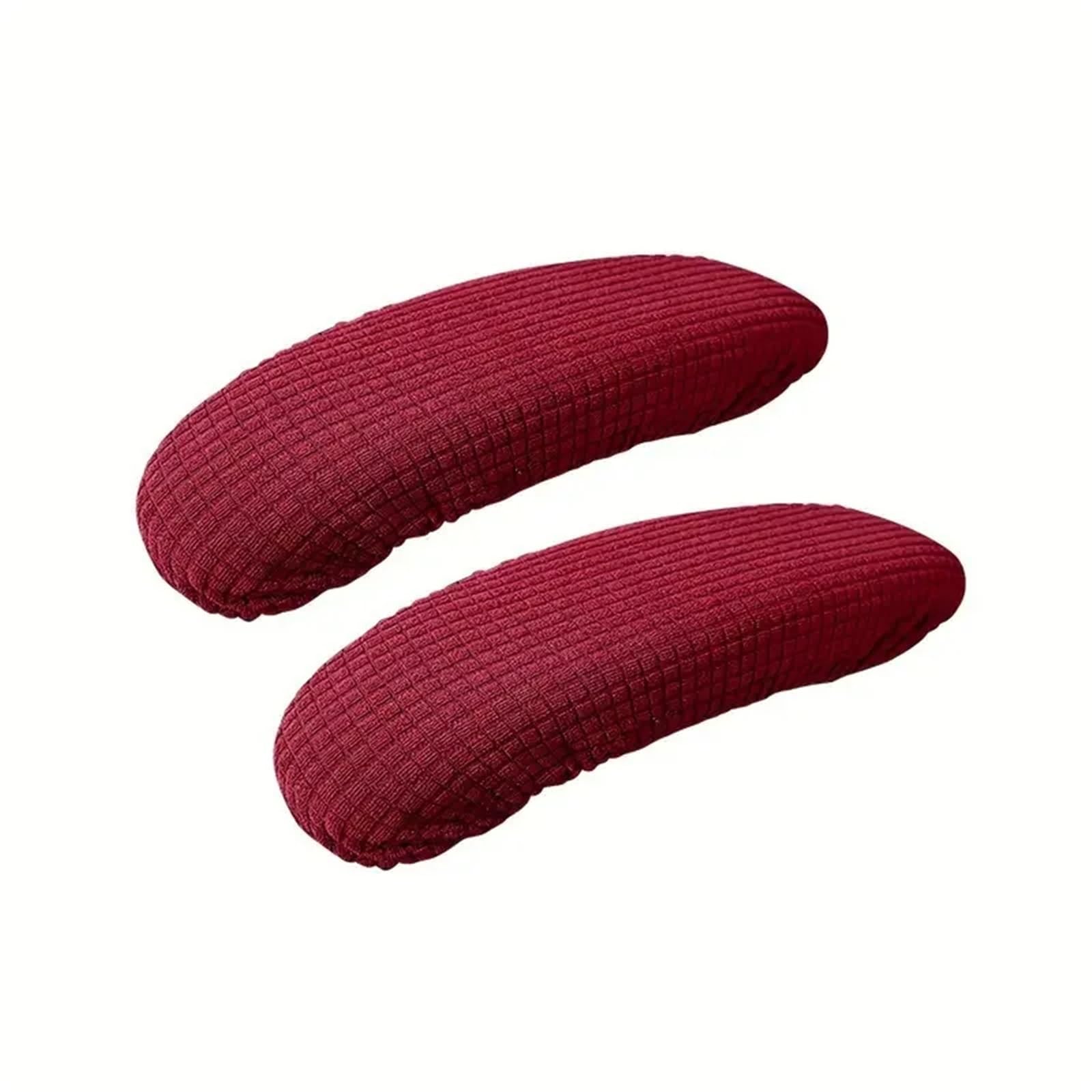 MNGHAYYR Stretch Elastic Office Chair Armrest Covers Spandex Office Chair Arm Covers 4 Pcs Multicolor Removable Elastic Washable(Dark Red)