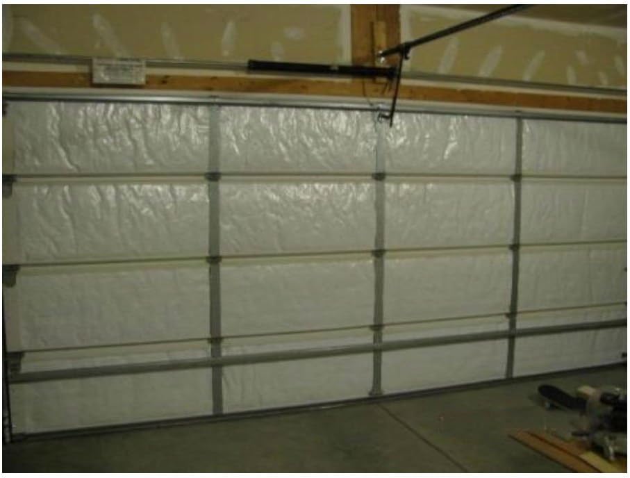 White Reflective Foam Core Garage Door Insulation Kit 9L x 7H