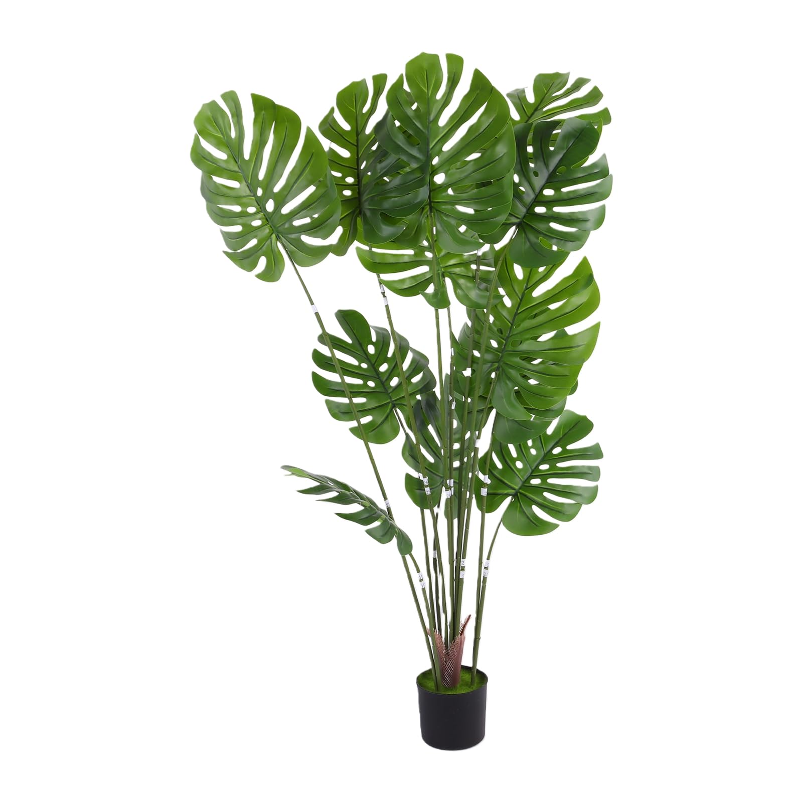 AMONIDA Sztuczna Roślina Monstera, Realistyczne Liście, Duża Dekoracja