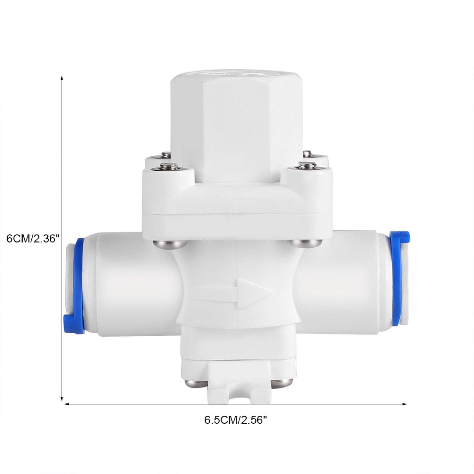 Soupape de réduction de pression 3/8", régulateur de surpression d'eau, protection du filtre de la soupape de réduction, eau RO, convient for : tube Pushfit 3/8/1416.