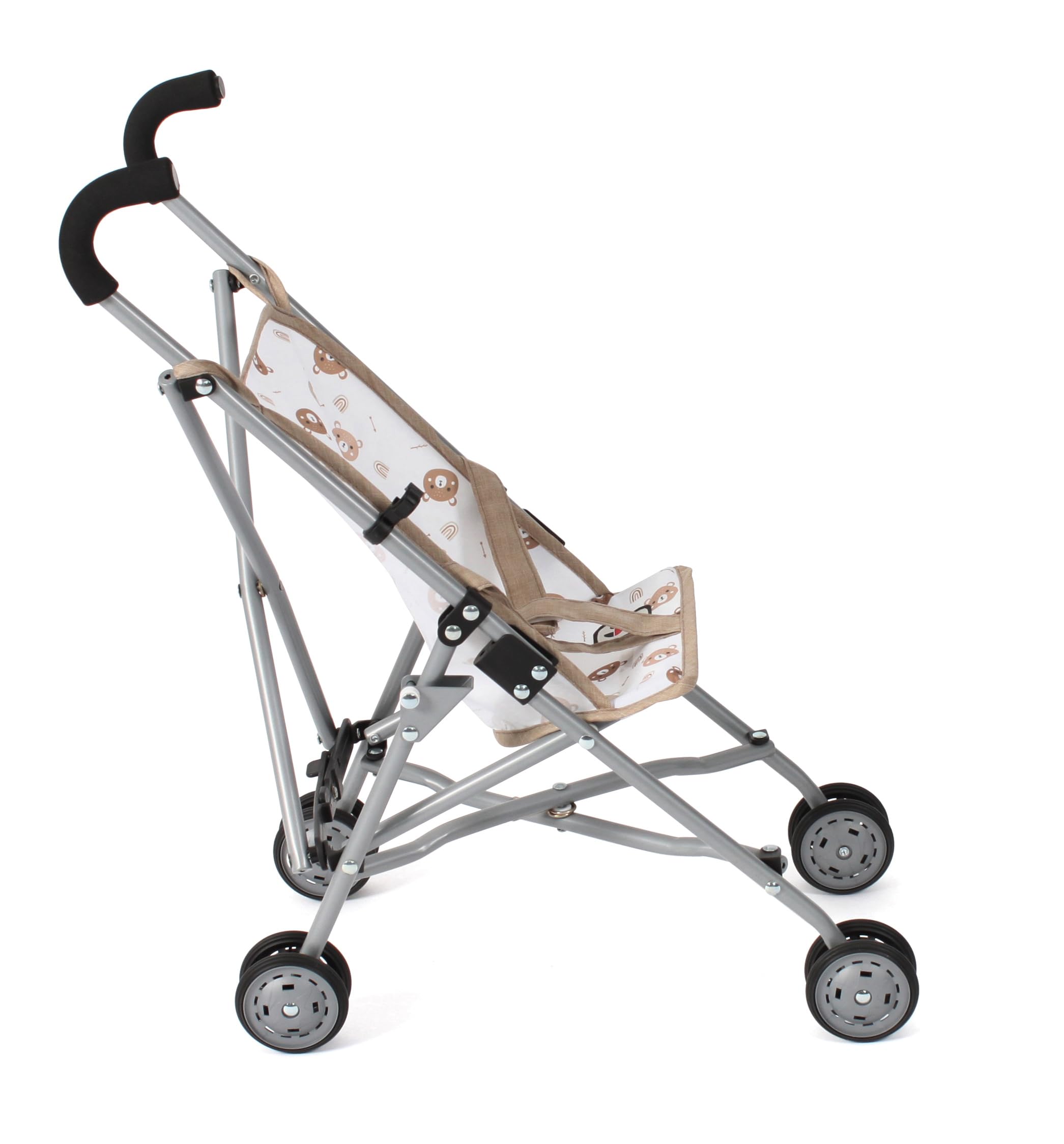 Bayer Chic 2000 - Buggy dla lalek Roma, wózek dla lalek, mini buggy, misie beżowe, 601-63