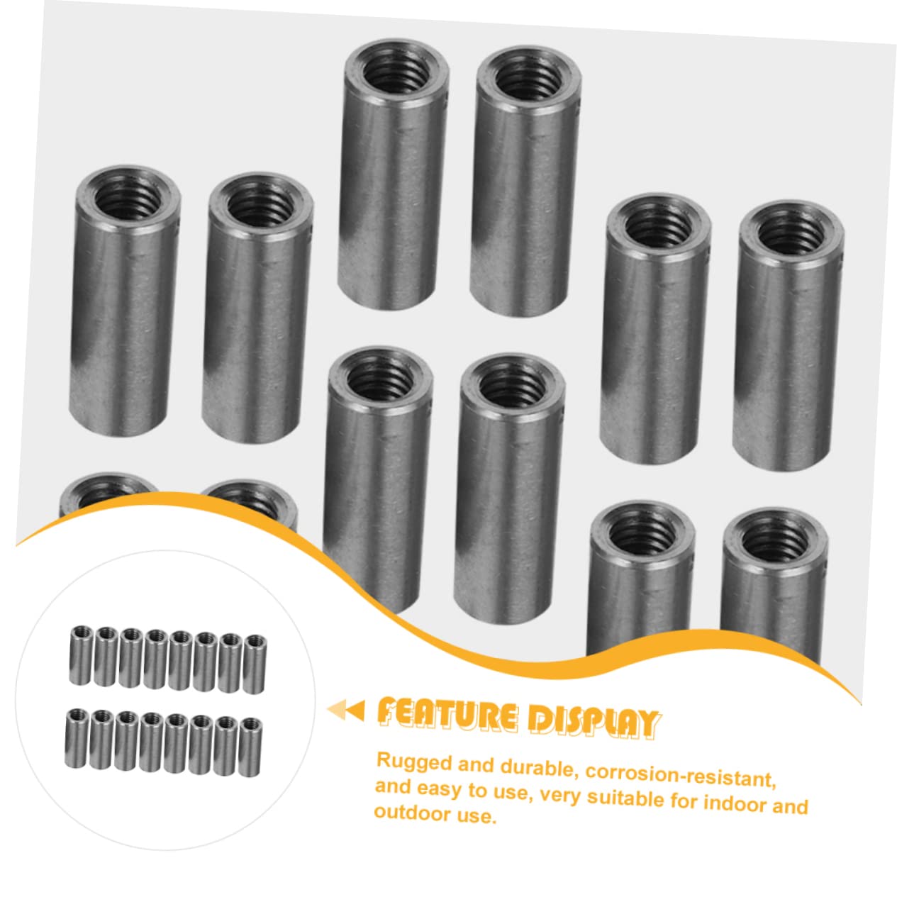 STOBAZA Stainless Steel Round Connector Nuts Pcs Set Welding Nut for Construction Machinery Home Hardware