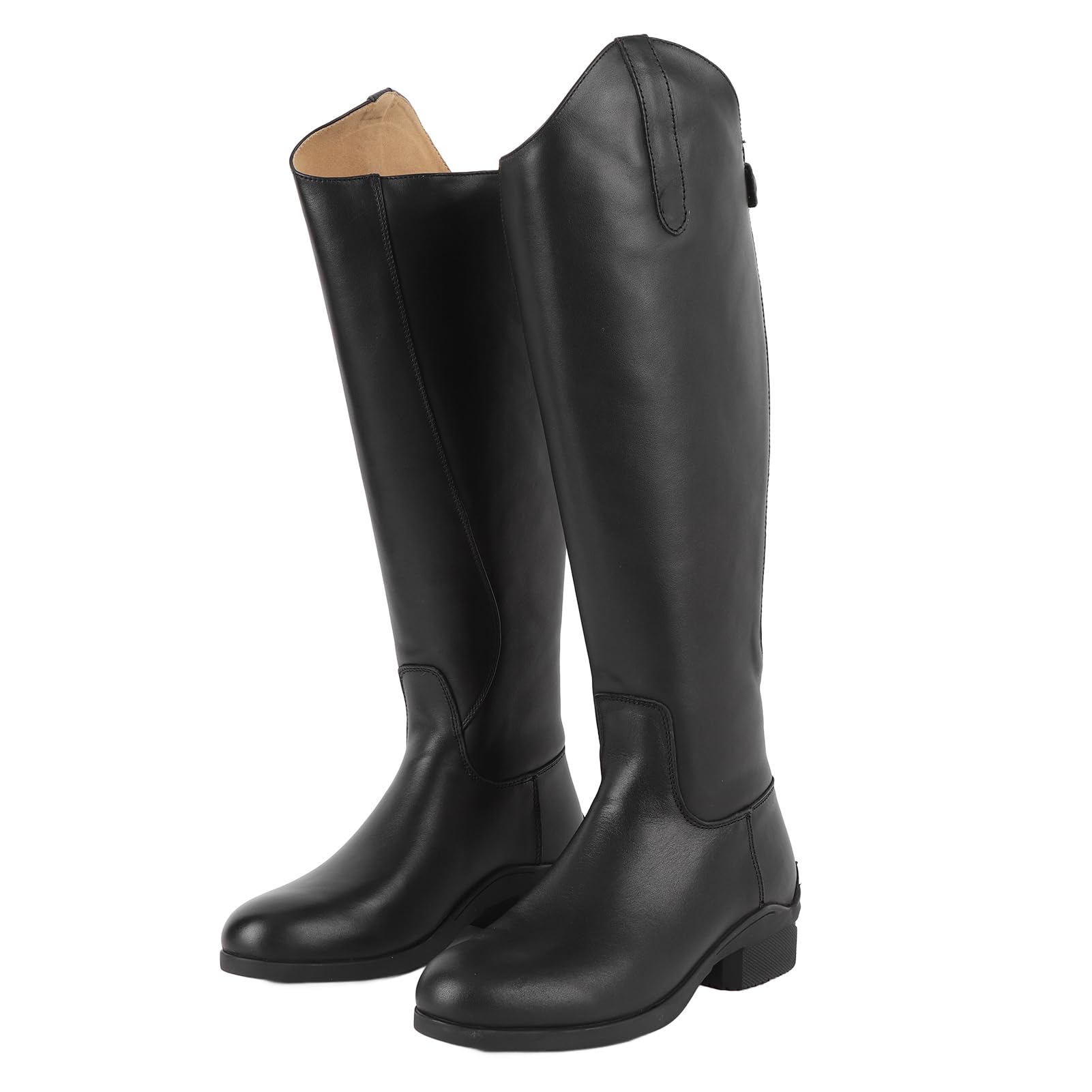 RiToEasysports Botas Altas de Montar, Botas Ecuestres Unisex para Uso Diario con Cremallera Trasera de Cuero EVA