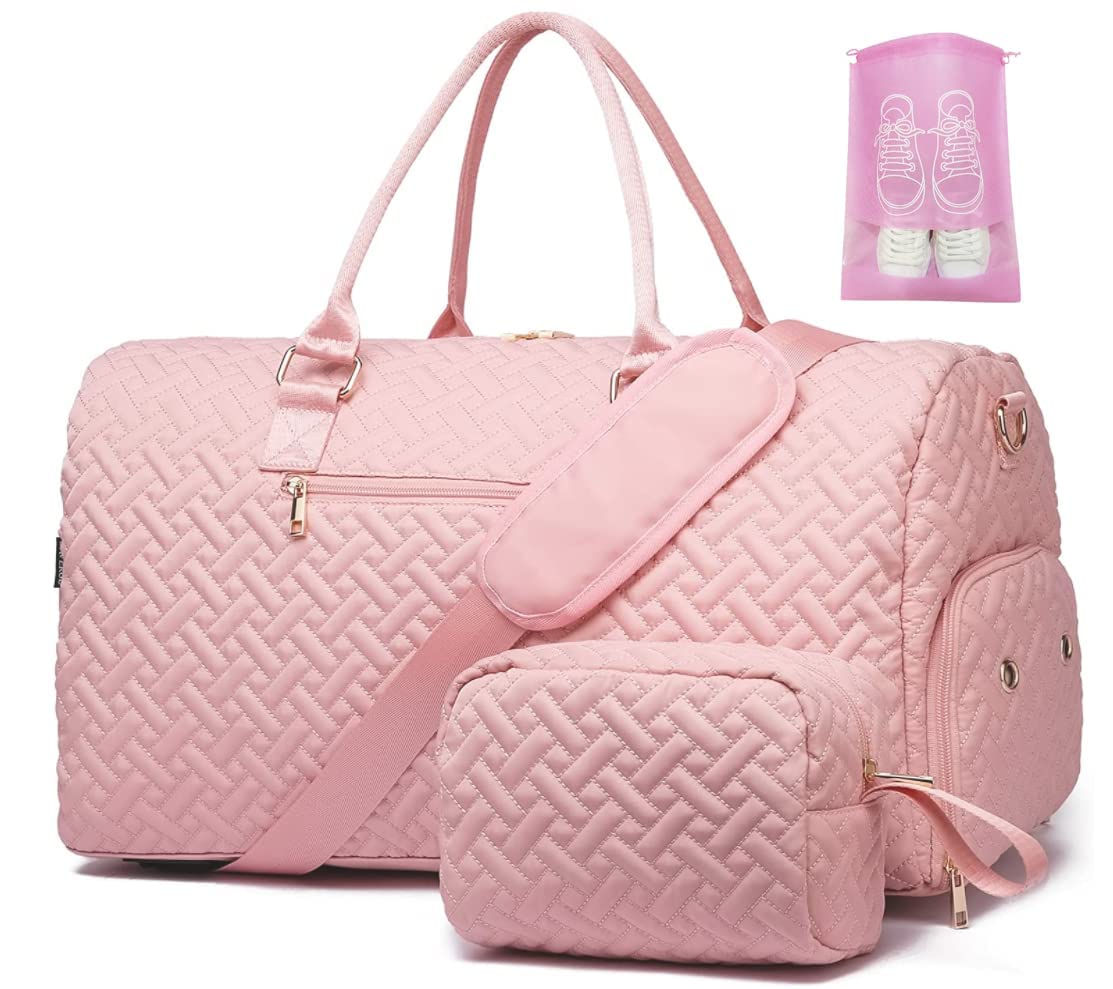 Walmart Victoria Secret Gym Duffle Bag BAVERGE Pink Travel Duffle