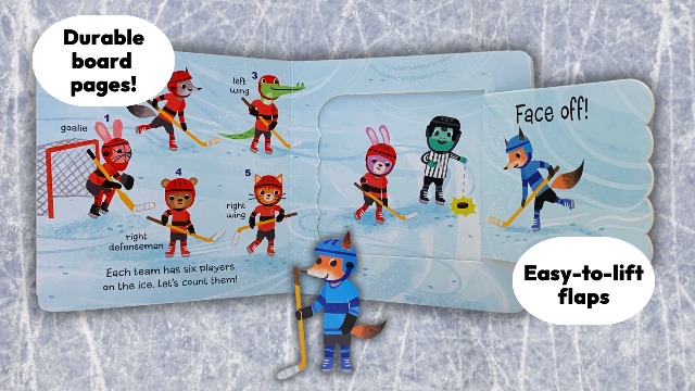 Image of Let's Play Hockey! A Lift-a-Flap Board Book for Babies and Toddlers, Ages 1-4