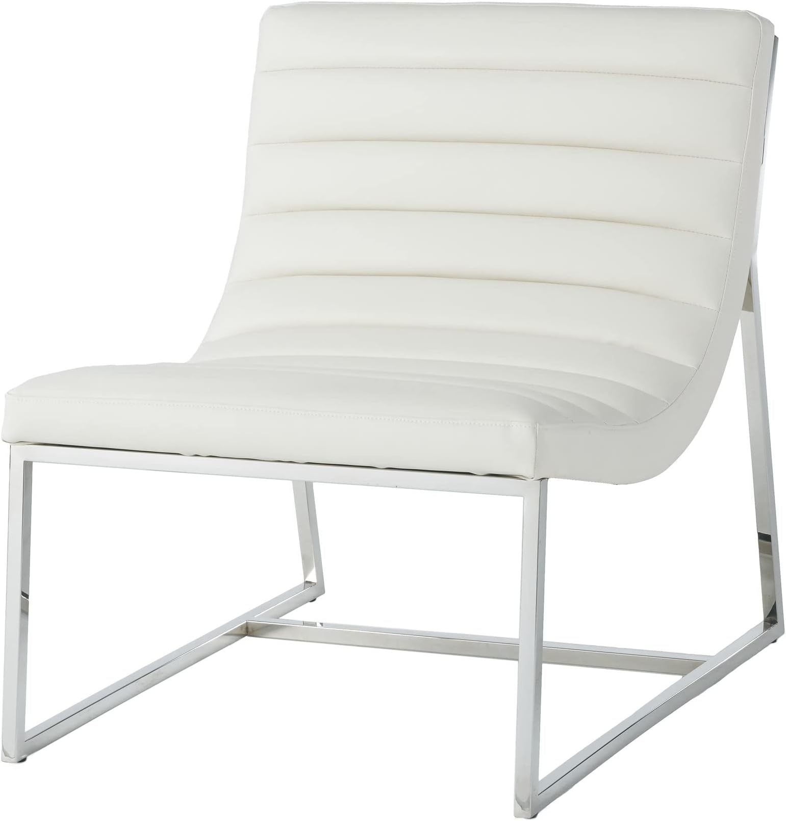 Christopher Knight Home Parisian Leather Sofa Chair, White