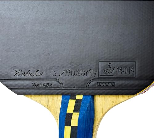 Miniatura 4 de Butterfly Nakama S4 - Raqueta de tenis de mesa – Potencia de fibra de carbono con control sorprendente – Serie Nakama – Incluye 2 40+ pelotas –