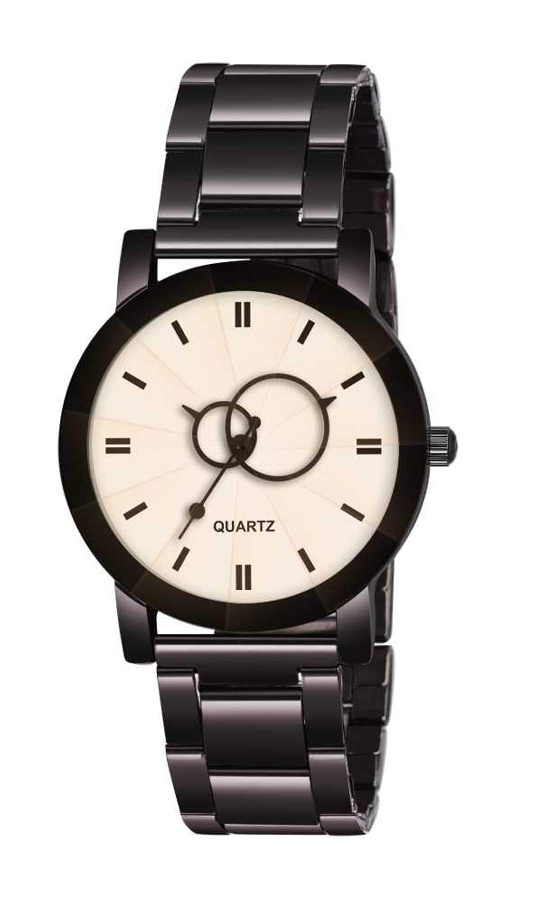 NiyatiFab Black Strep and White Dial Watch for Girls and Women (B07WSM6NVG) Amazon Price History, Amazon Price Tracker
