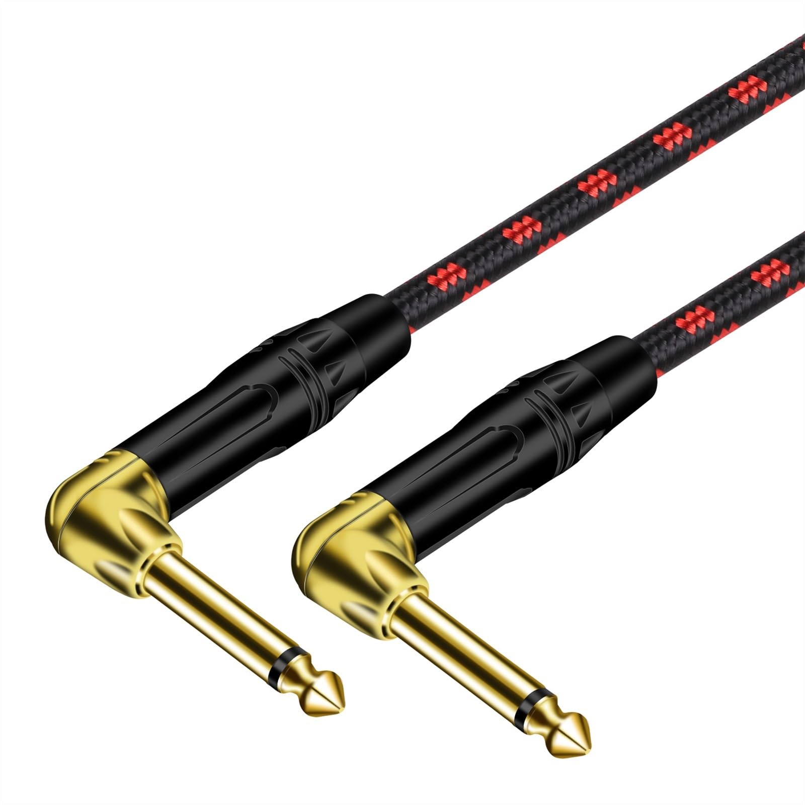 akcesoria do gitary Instrument Kątowy Jack 6.35mm Kabel Pozłacany Męski Na Męski Kabel Do Klawiatury Gitary Basowej (Color : 3m)