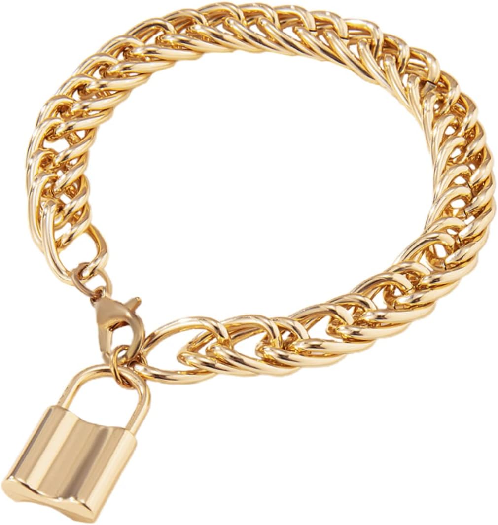 KESYOO 1Pc Vintage Hollow Metal Ankle Chain with Lock Pendant Fashion Foot Jewelry for Women Stylish Ankle Jewelry Elegant Hollow Foot Chain