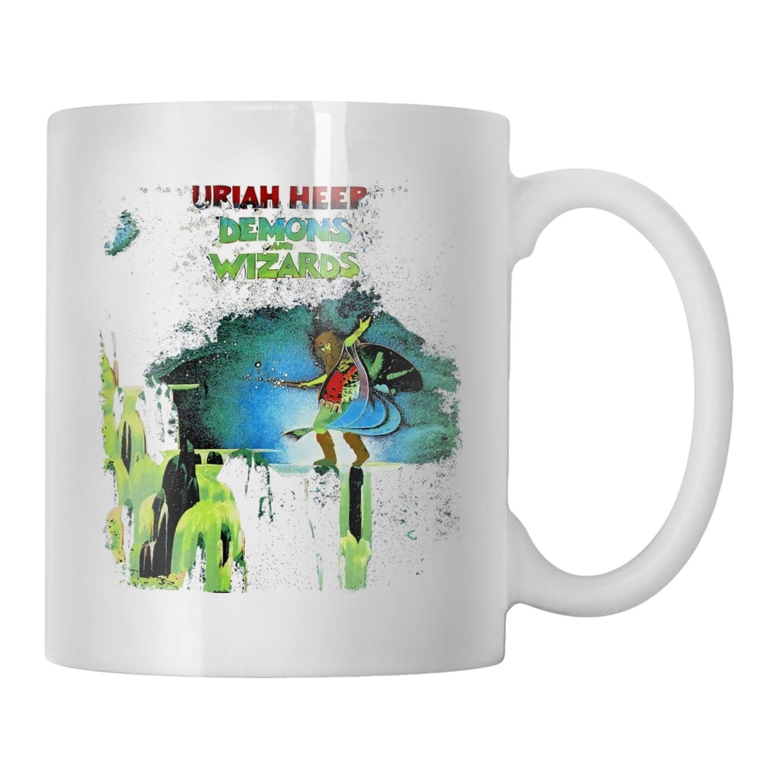 VOLTX DESIGN - Printed Uriah Heap Demons & Wizards Ceramic Coffee Mug (330ml)