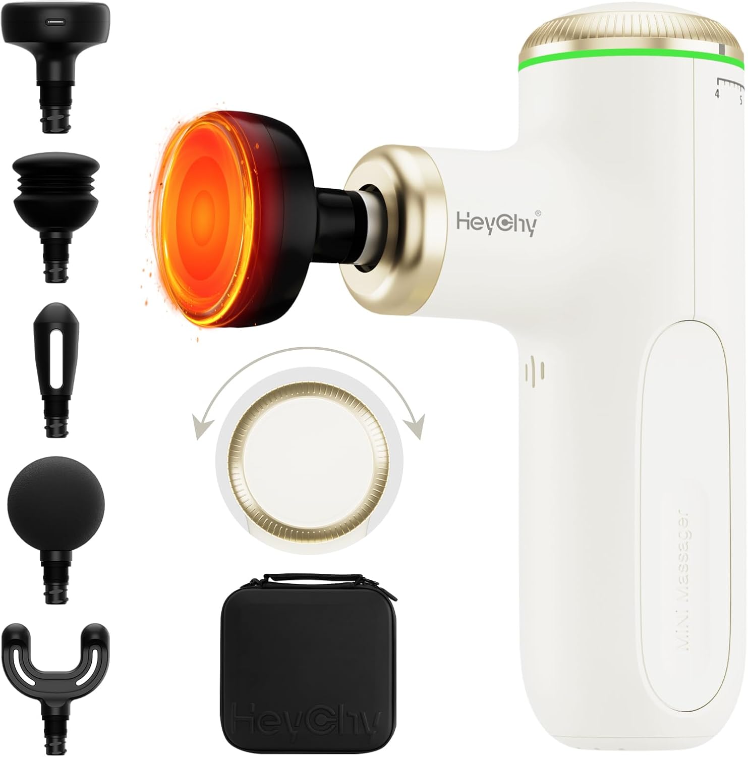Mini Massage Gun Deep Tissue with 4-10mm Adjustable Amplitude, Portable Percussion Muscle Massager for Pain Relief Muscle Relaxtion with Carry Case for Athletes & Home Use FSA HSA Eligible Mini Massage Gun Deep Tissue with 4-10mm Adjustable Amplitude, Portable Percussion Muscle Massager for Pain Relief Muscle Relaxtion with Carry Case for Athletes & Home Use FSA HSA Eligible