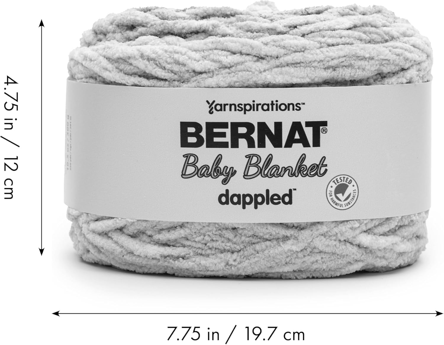 Bernat Babydecken-Garn mit Punkten, 300 g, 100% Polyester, #6 super sperrig, 220 m, Stricken/Häkeln, 2 Stück