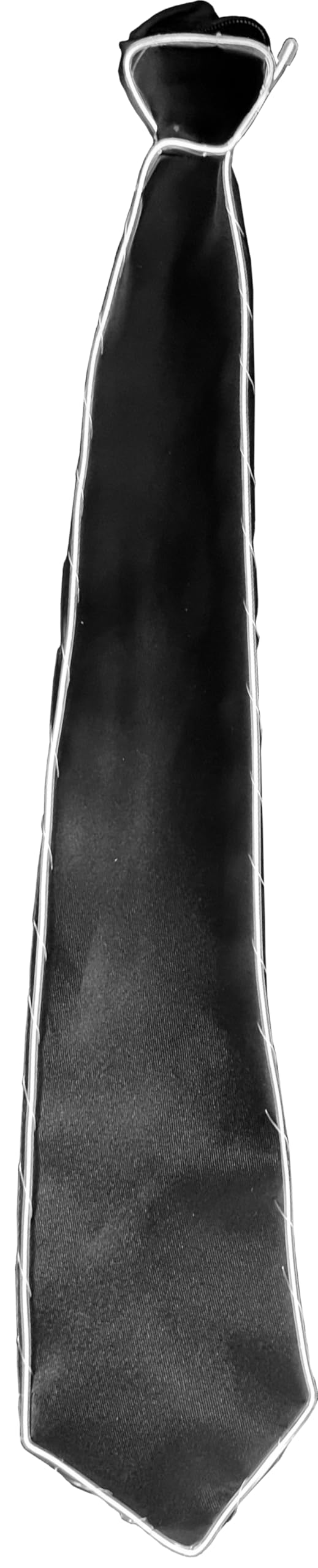 Adult's White Lite Up Neck Tie Costume Accessory