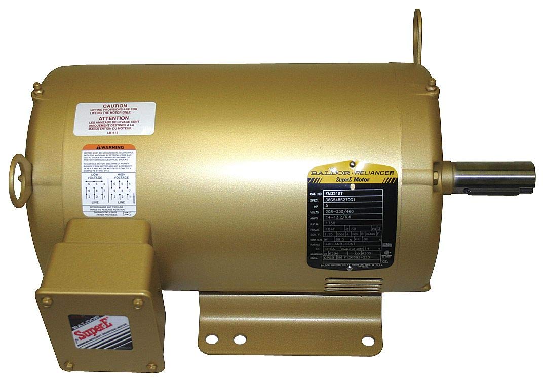 BaldorCEM3312T General Purpose AC Motor, 3 Phase, 213TC Frame, OPSB Enclosure, 10Hp Output, 3475rpm, 60Hz, 208-230/460V Voltage
