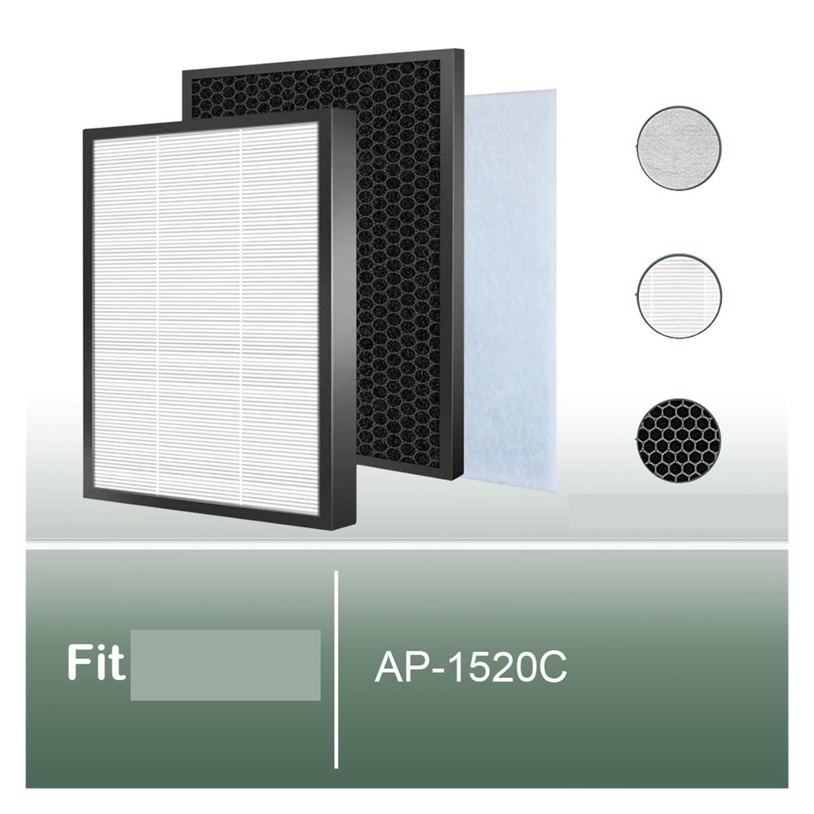 Adatto, Compatibile Con Coway, Purificatore D'aria Modello AP-1520C, Sostituzione Del Filtro E Del Filtro Al Carbone