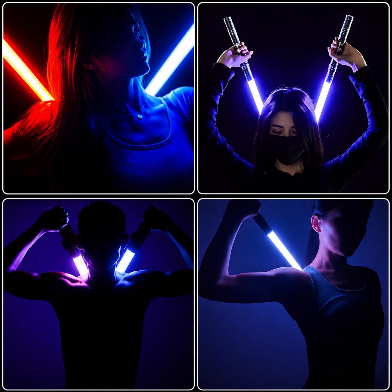 Heavy Dueling Light Saber per adulti, RGB 19 colori, 7 caratteri sonori, impugnatura in metallo, altalena liscia, regalo per cosplay e feste di compleanno
