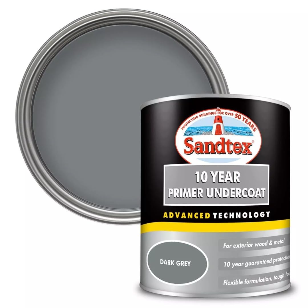 Sandtex 10 Year Primer Undercoat 750ml Dark Grey