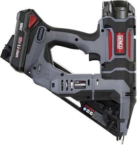 Miniatura 5 de Senco 10L0001N Fusion F-15XP 18V Litio-Ion 2-12" Inalámbrico 15 Ga. Clavadora de acabado (1.5 Ah)