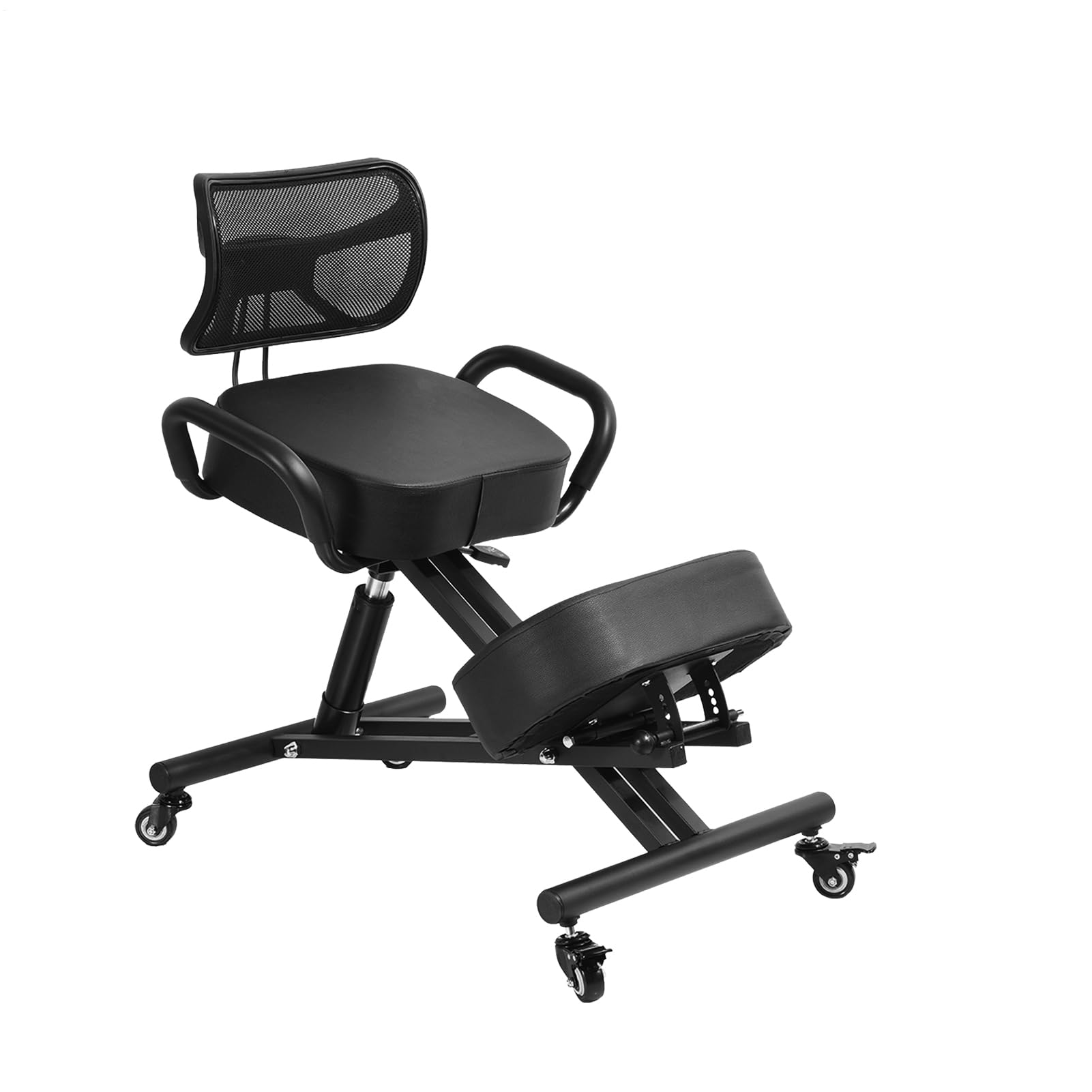 Chaise À Genoux, Chaise Ergonomique avec Support pour Les Genoux Et Le Dos, Chaises De Bureau Ergonomique, Inclinaison Réglable Entre Le Siège Et Les Genouxs, pour Le Bureau À Domicile, Less Études