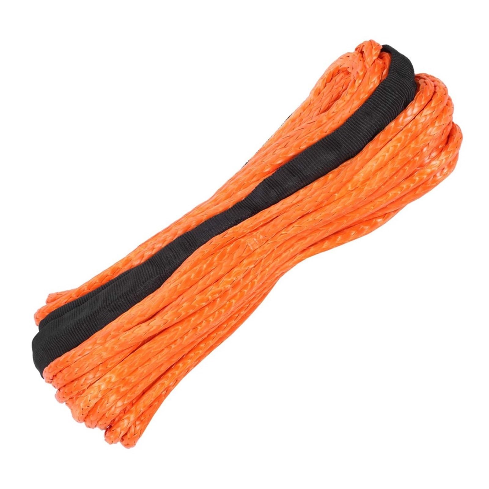 Syntetyczna Lina Do Wciągarki Pomarańczowa 1/4 X 50Ft Kabel ATV UTV SUV Truck Wciągarka Łodzi Solidna I Niezawodna