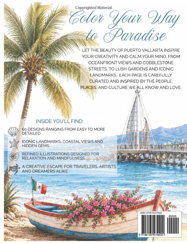 A Luxury Coloring Escape - Puerto Vallarta Mexico: Inspired By The People, Places, And Culture Of Puerto Vallarta image 3