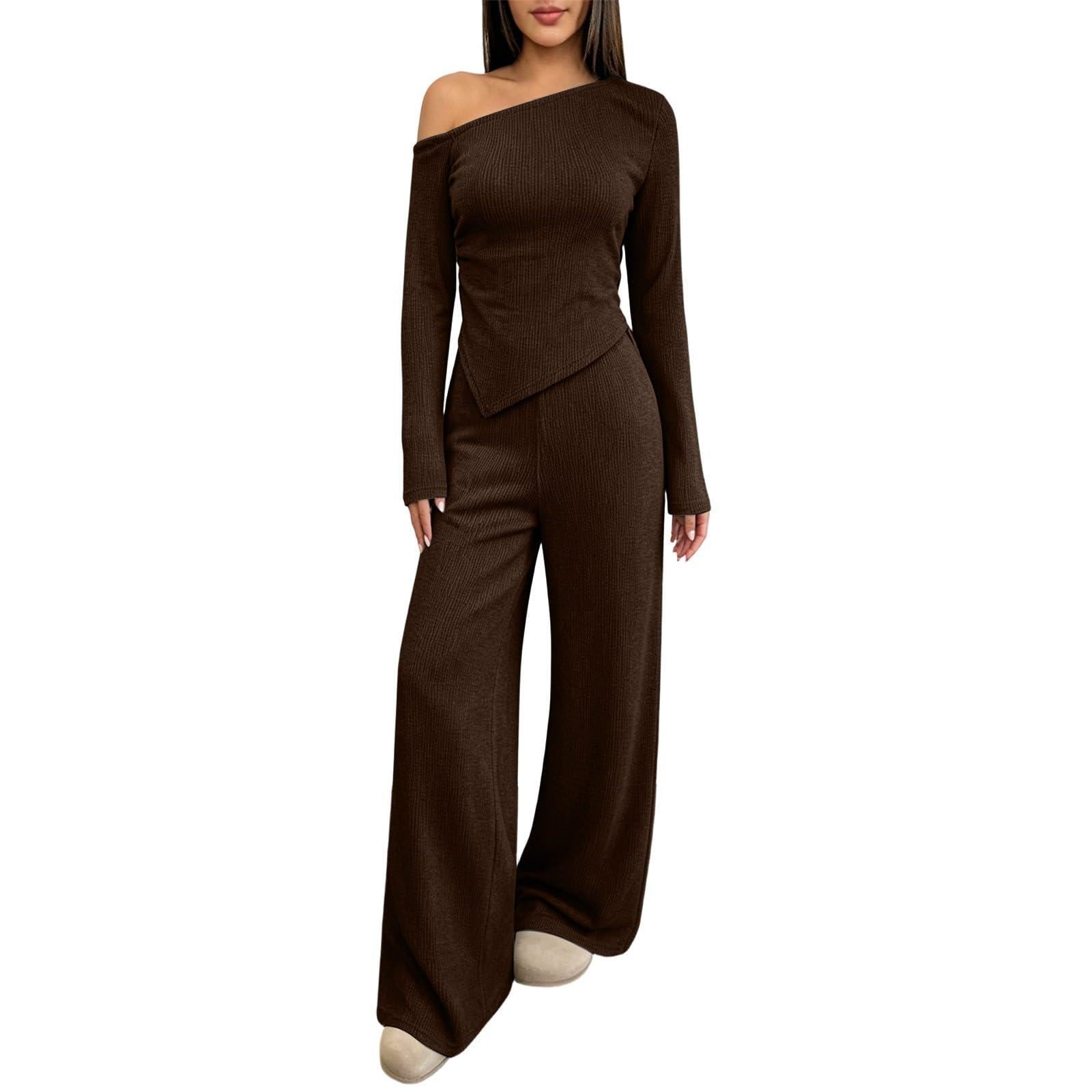 LUCKME Completo Donna 2 Pezzi Tuta Elegante Donna Curvy Tuta Sport Casual