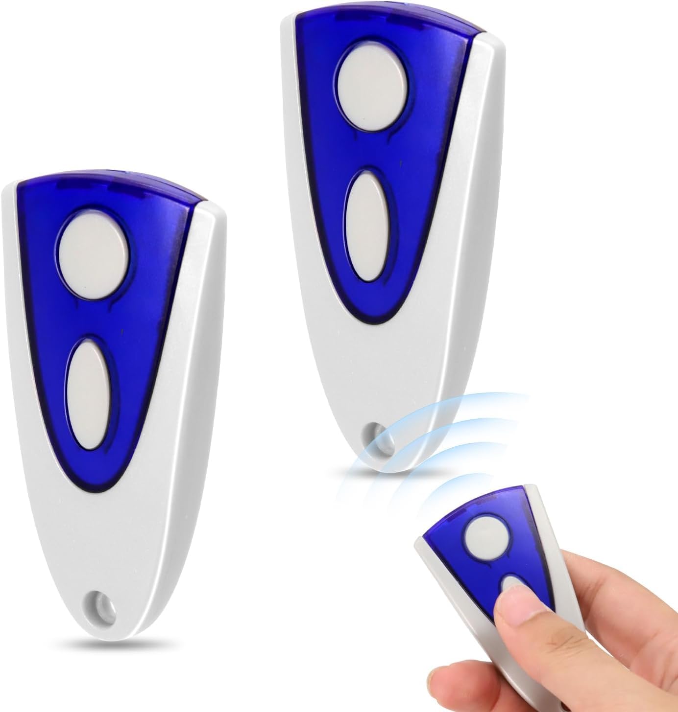 433,92mhz Telecommande Portail Compatible avec Novoferm Novotron 502 MAX43-2 512 MIX43-2, z Bip Portail Porte De Garage, 2 Canaux,Lot de 2 - 1