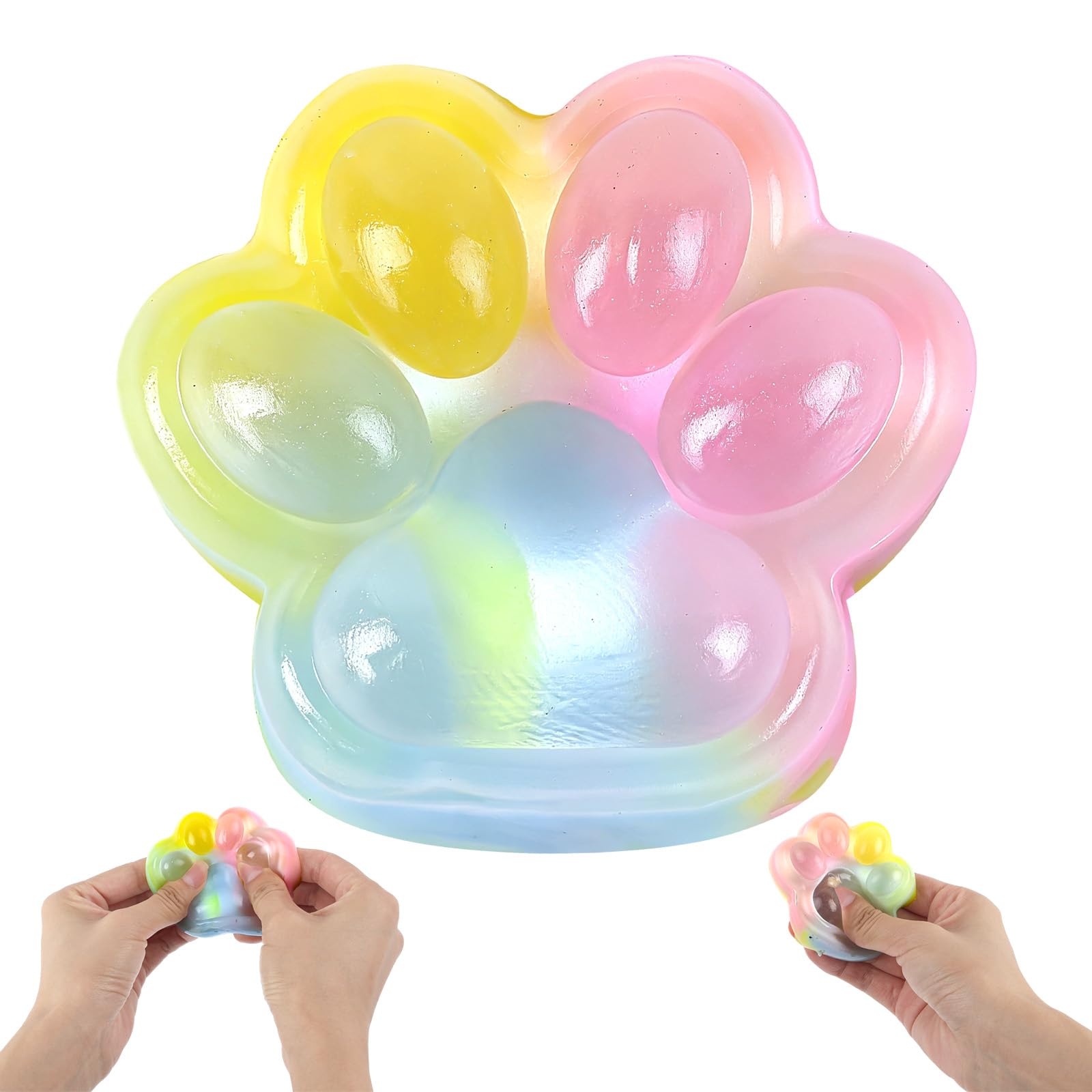 Cat Paw Squishy Stress Relief Toys, Cute Fidget Toys Squishies â image 1