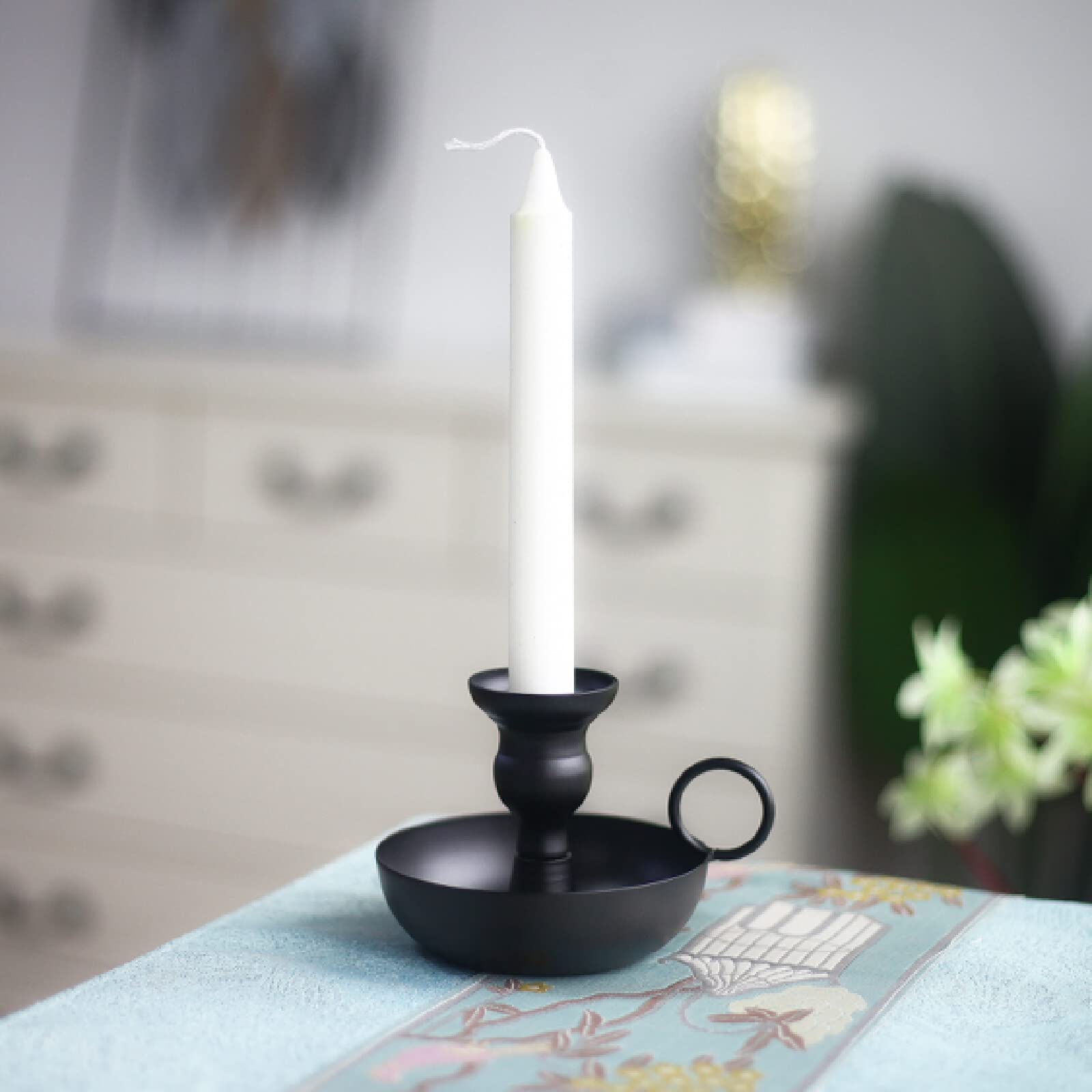Candeliere Candelabri Candelabro Candelieri Porta Candele Portacandele American Wedding Party Decorazioni per La Casa Portacandele in Ferro Battuto in Metallo Nero