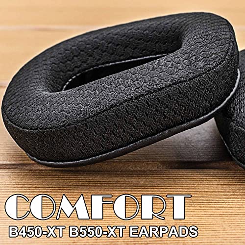 Kit de cojines de repuesto para almohadillas de auriculares B450-XT B550-XT - Mesh transpirable negro miniatura 3
