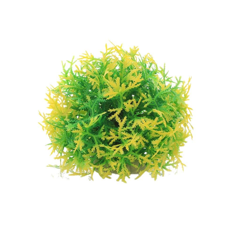 Aquatic Plants Ball Plastic Fish Tank Accessories Simulation Water Grass Ball Creative Realistic Artificial Water Plants for Fish Tank