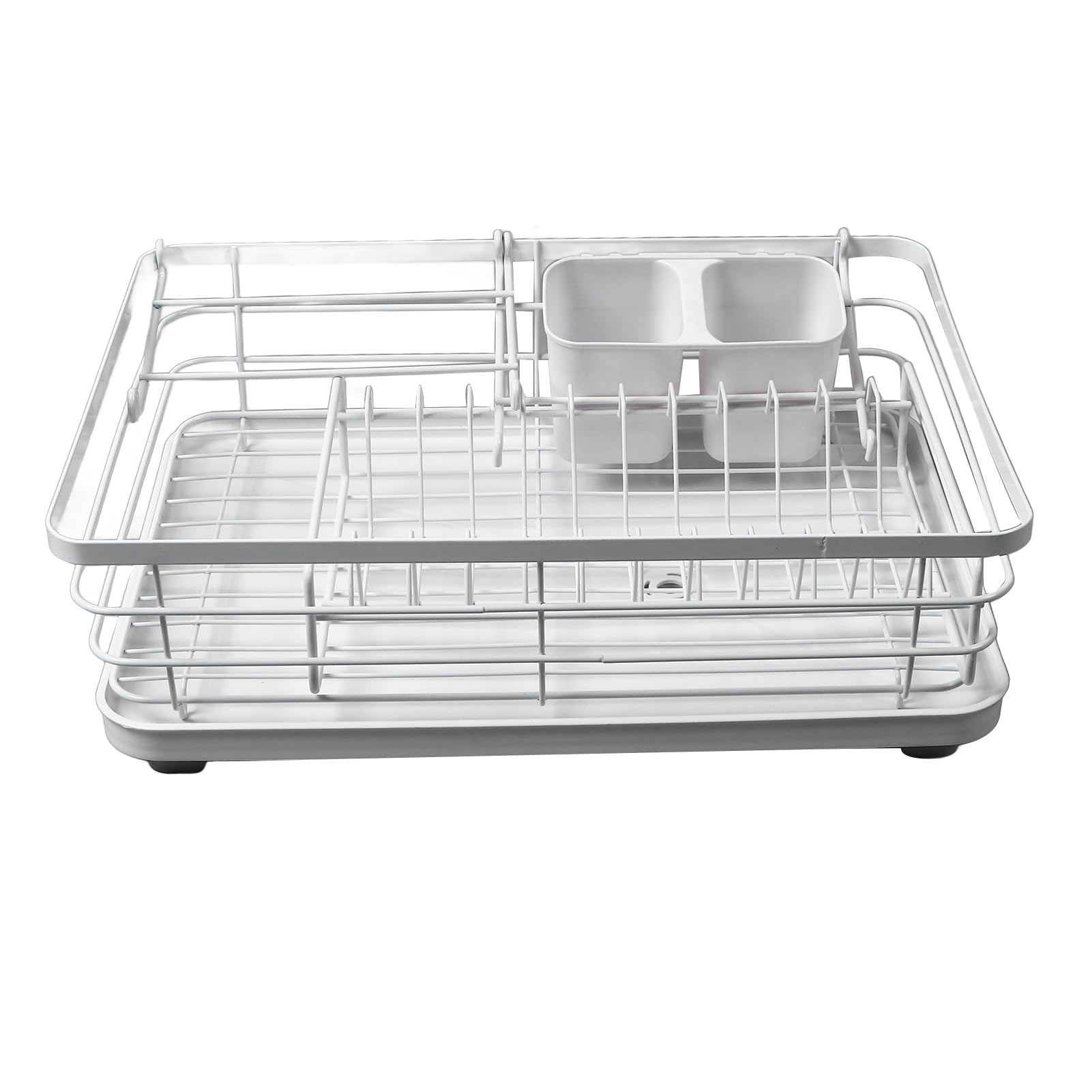 Haofy Rejilla de Secado de Platos Giratoria de 360° de Gran Capacidad para Encimera de Cocina