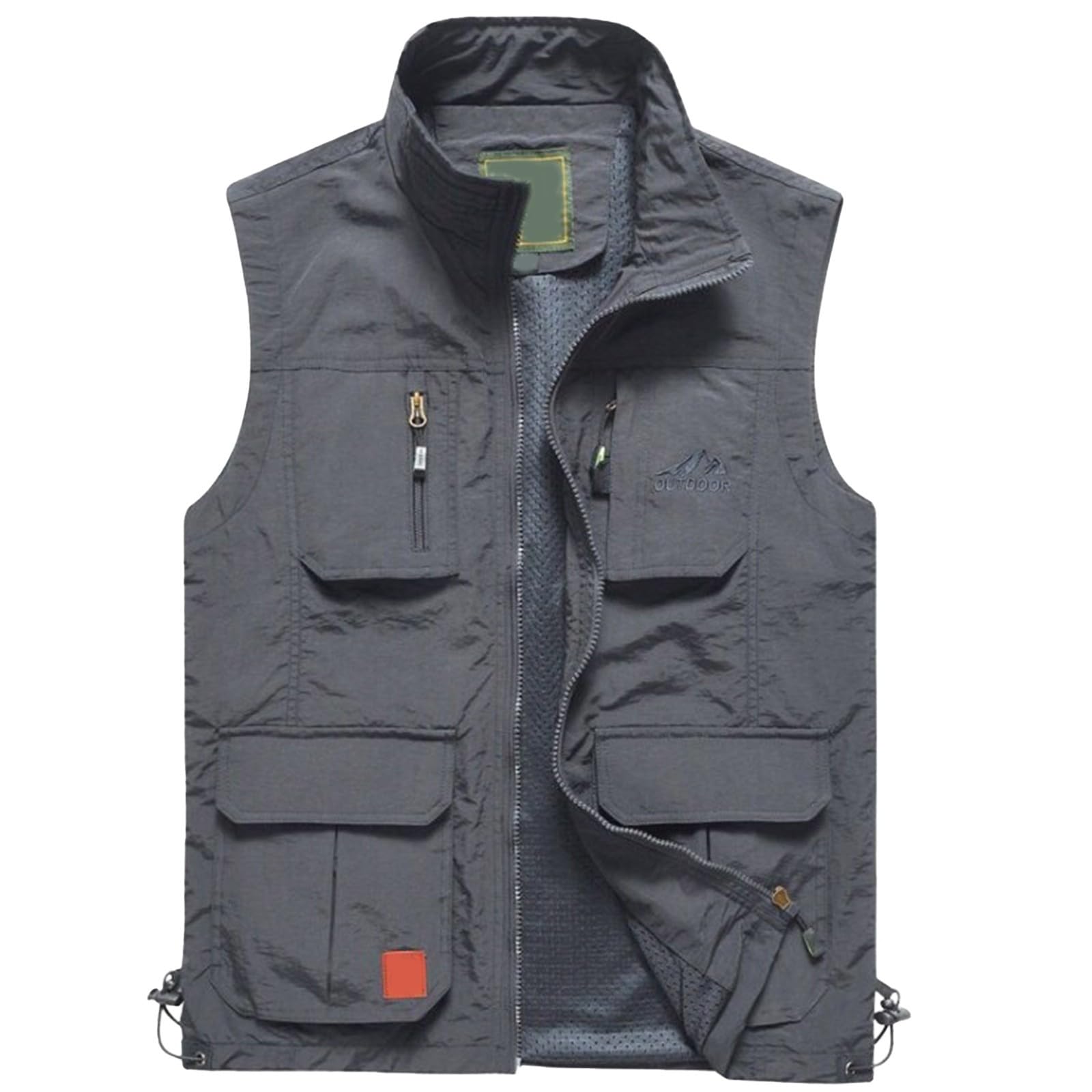 FUPODD Weste Damen Outdoor Damen-Westen Viele Taschen Arbeitsweste Leicht