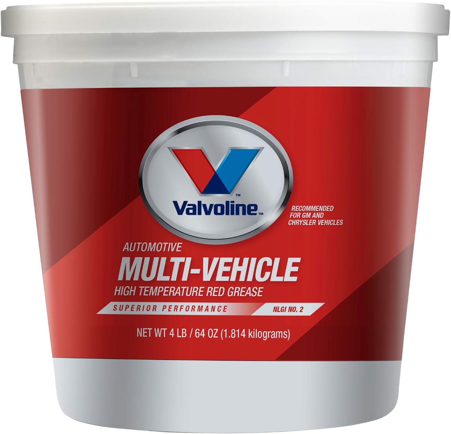 Valvoline Multi-Vehicle High Temperature Red Grease 4 LB Tub