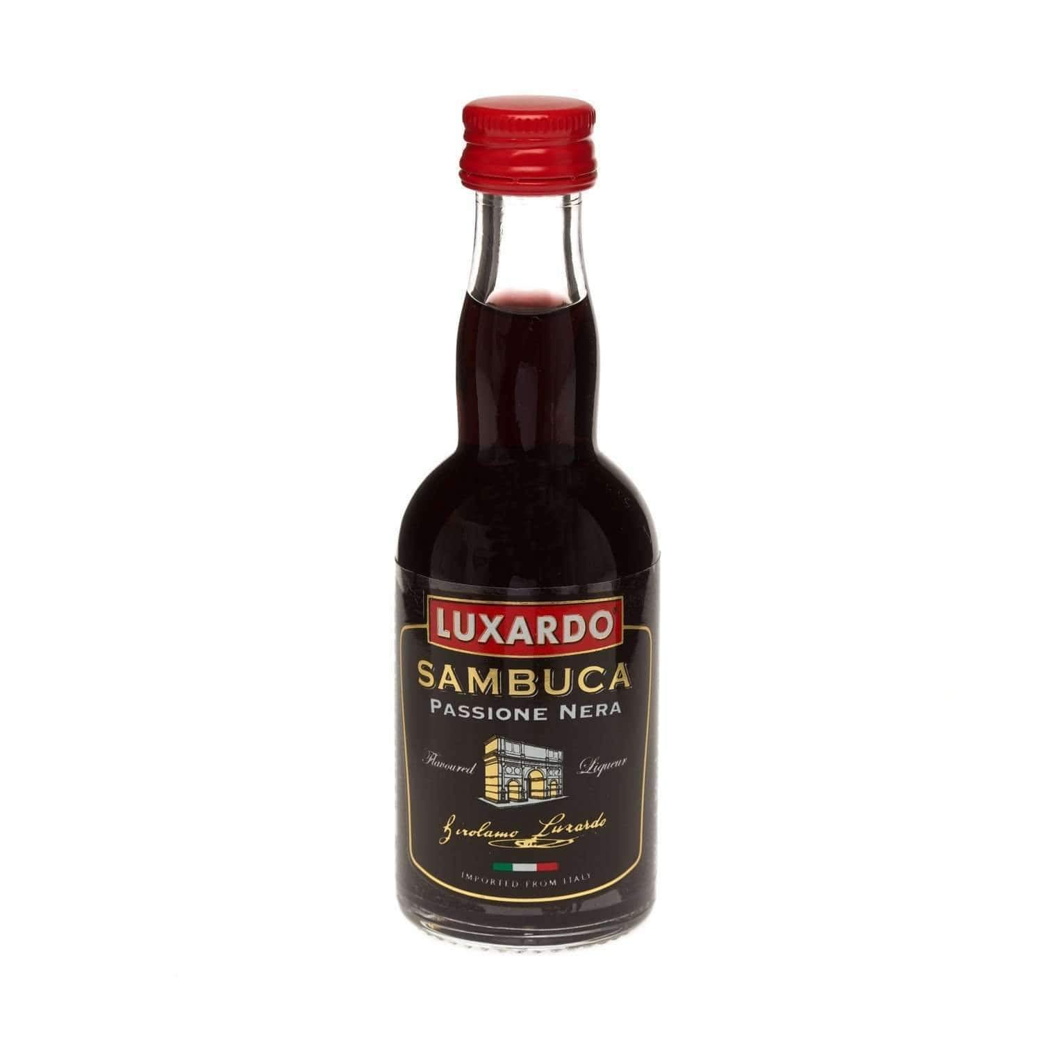 Luxardo Passione Nera Black Sambuca Liqueur Miniature - 5cl Single Bottle