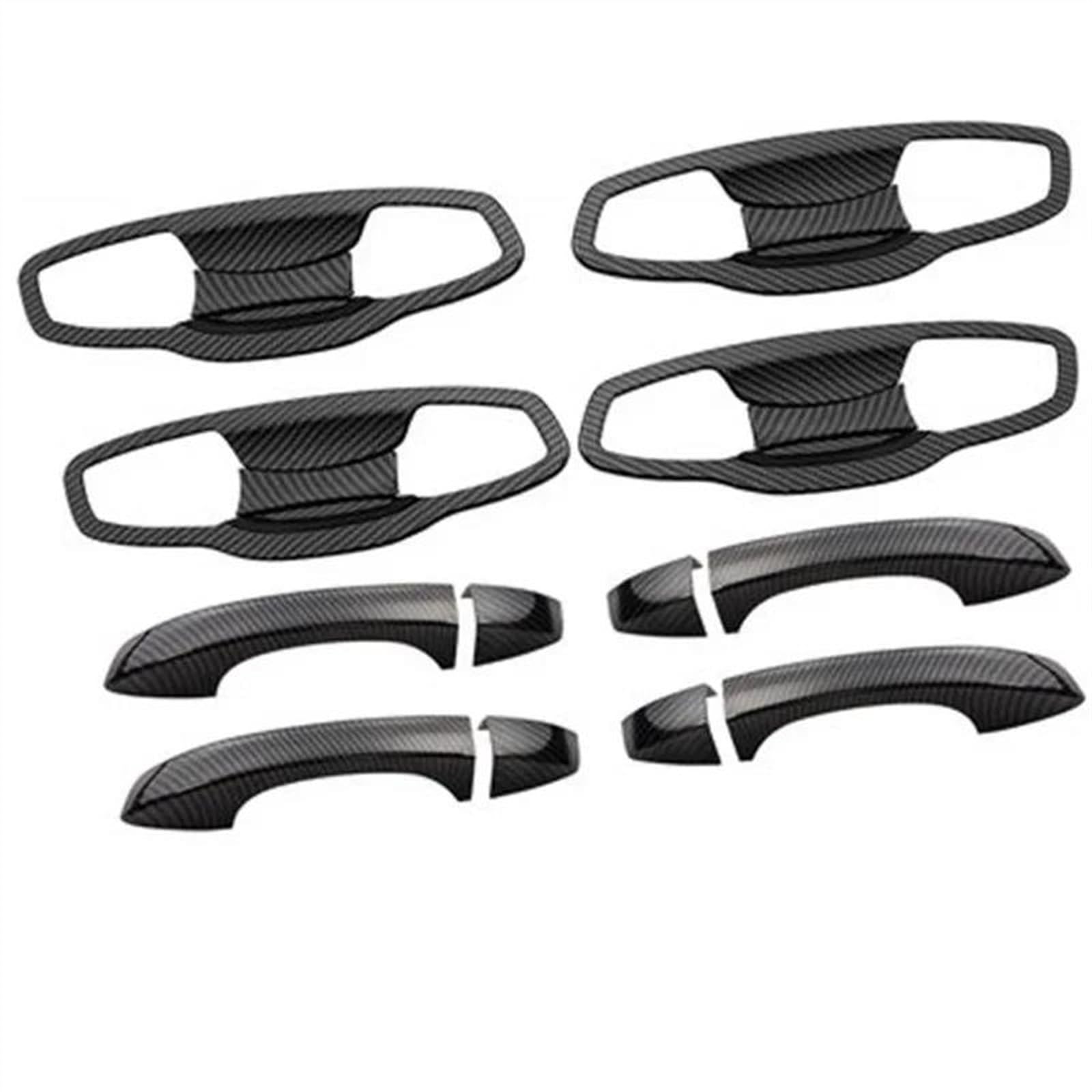 Csspdm Carbon D Chrome For Golf 7 Mk7 2013-2019 Car Side Door Handle Bowl Trim Cover Sticker Styling Accessories(Carbon D)