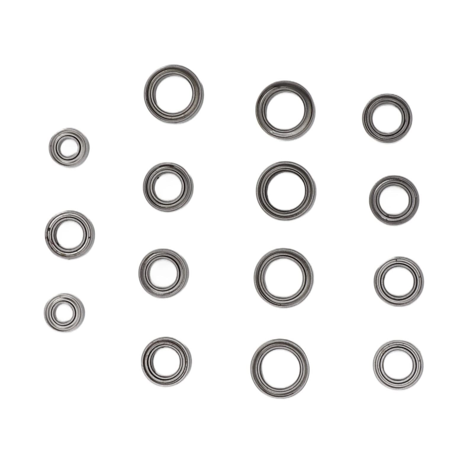 Kit de Roulements à Billes RC, Roulements en Acier Inoxydable Durables 15 Pièces pour Voitures et Camions RC Échelle 1/18 Passionnés de Modélisme Compétition et Maintenance