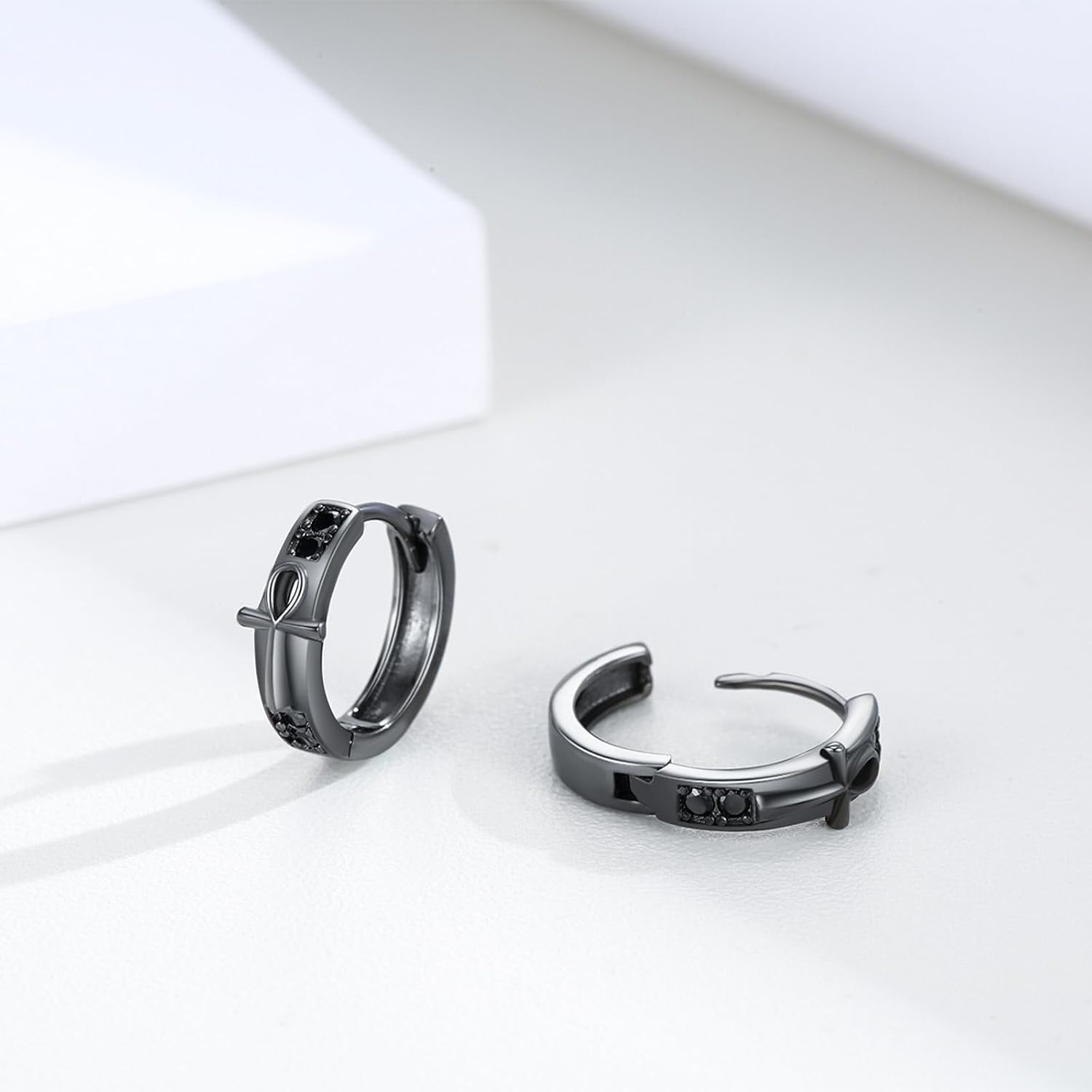 Earrings 925 Sterling Silver Hoop Earrings Jewelry Gifts for Women Men