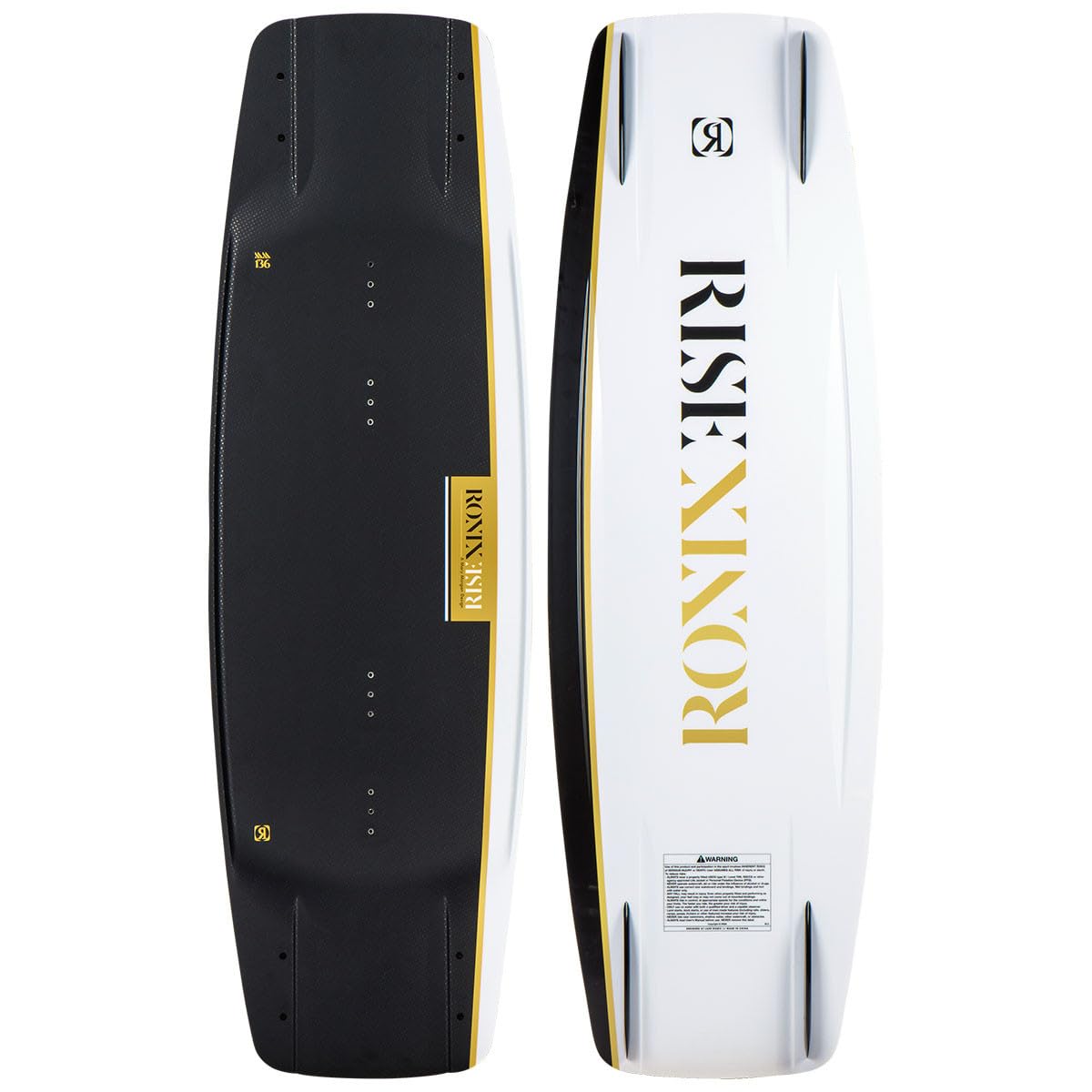 Ronix Wakeboard - Womens Rise - Air Core 3 - SF - Black / Gold / Pearl - 136