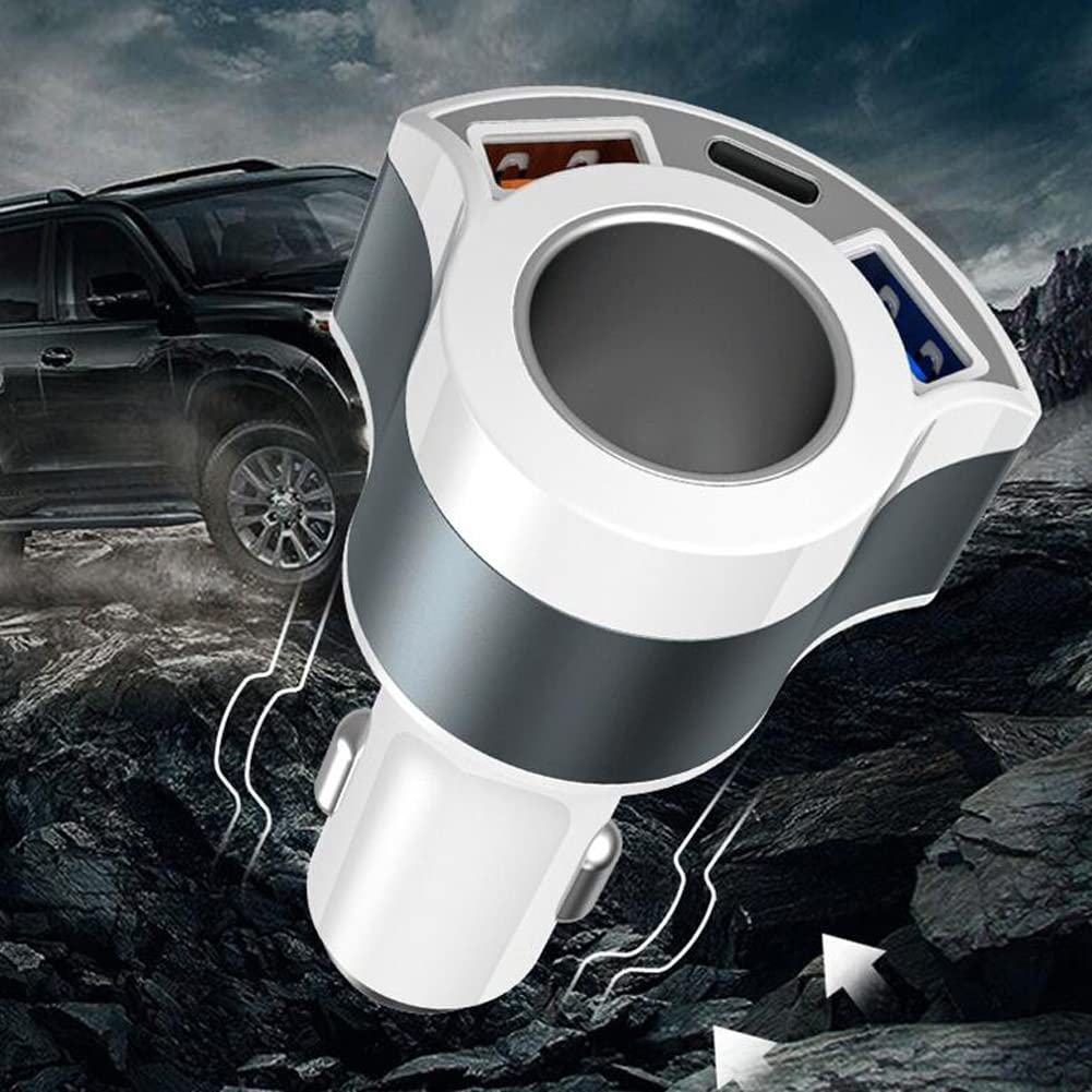 Caricabatteria da Auto con 3 Porte USB per Accendisigari Caricabatteria da Auto con 3 Porte USB per Accendisigari