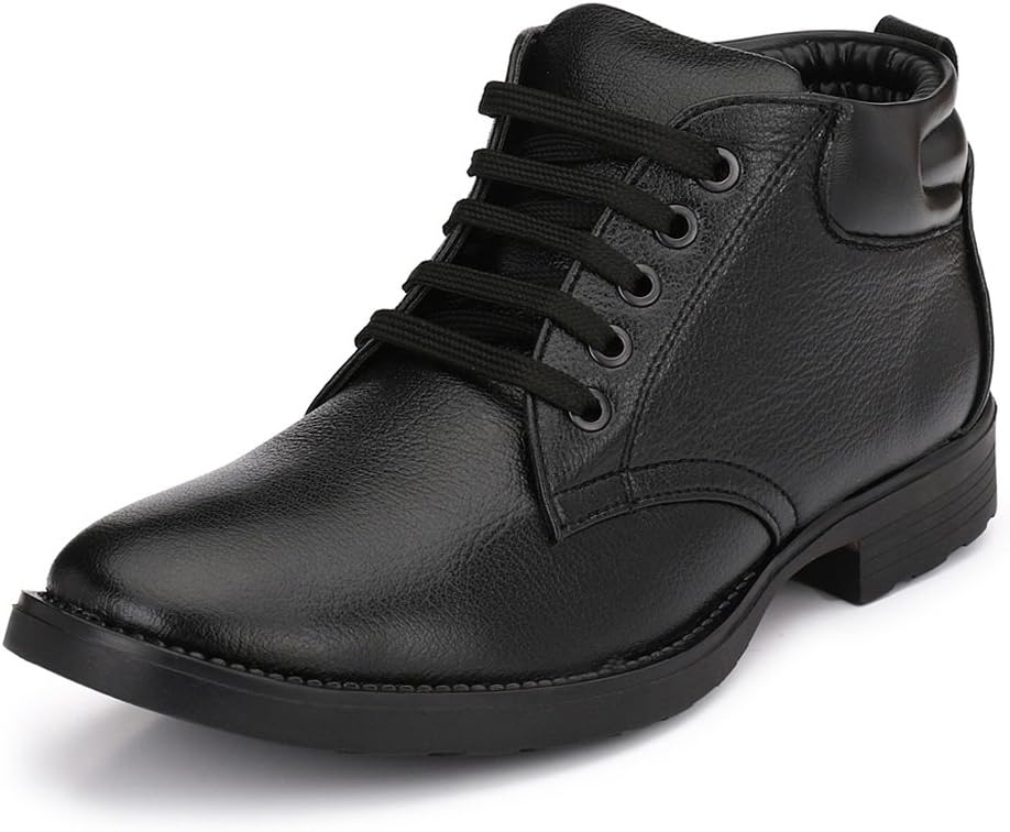 MACTREE Men's Mid Top Ankle Boots Formal Shoes